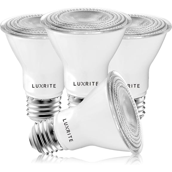4 Pack PAR20 LED Bulbs, 50W Equivalent, 2700K Warm White, Dimmable LED Spotlight Bulb, Indoor Outdoor, 7W, 500 Lumens, Wet Rated, E26 Standard Base, UL Listed