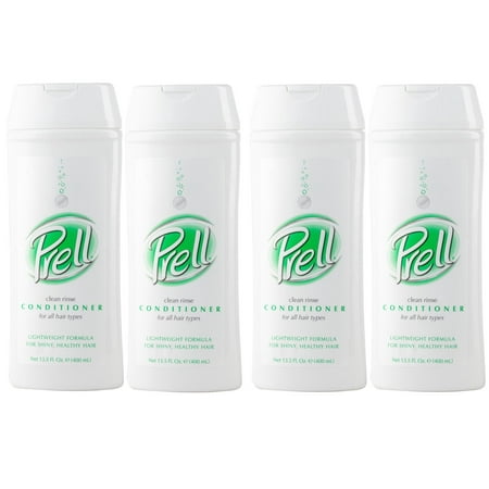 4 Pack - PRELL Moisturizing Clean Rinse Conditioner, 13.5 oz each