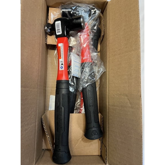 4-Pack PROTO J1316PGD 16 OZ. BALL PEIN HAMMER WITH FIBERGLASS HANDLE
