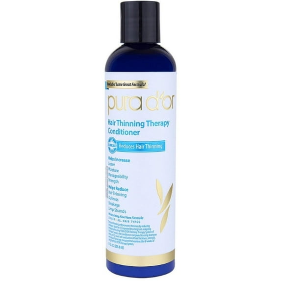4 Pack - PURA D'OR Hair Thinning Therapy Conditioner, 8 oz