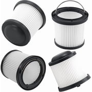 4 Pack PVF110 Replacement Filter for Black and Decker Handheld Pivot Vacuums PHV1810, PHV1210, PHV1410, BDH2000PL, BDH2020FLFH, BDH1620FLFH, Part # 90552433, Washable Hand Vac Filters