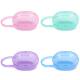 4 Pack Pacifier Storage Cases - BPA-Free, Portable with Handle | Secure & Clean for On-the-Go Parents