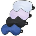 thumbnail image 1 of 4 Pack Pack Silk Sleep Eye Mask, Satin Silky Sleeping Eye Mask, Adjustable Non-irritating Blackout Sleep Mask, Blindfold Night Eye Masks for Women Men Adults Kids(Multicolor), 1 of 7