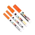 thumbnail image 1 of 4 Pack Paint Marker Pen, TINGXIN Waterproof Refinishing Marker, Multi Surface Repair Tool, for Stone Letter Restore, Metal Touch Up and Craft Marking, Orange, 1 of 9