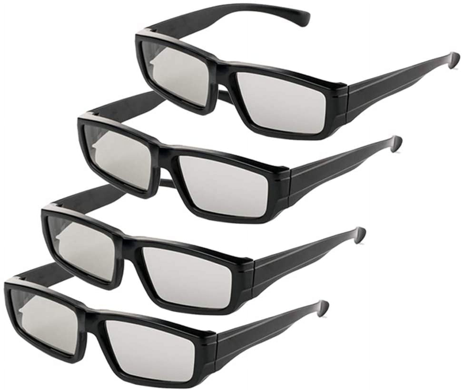 4 Pack Passive Circular Polarized RealD Glasses for Cinema and Passive ...