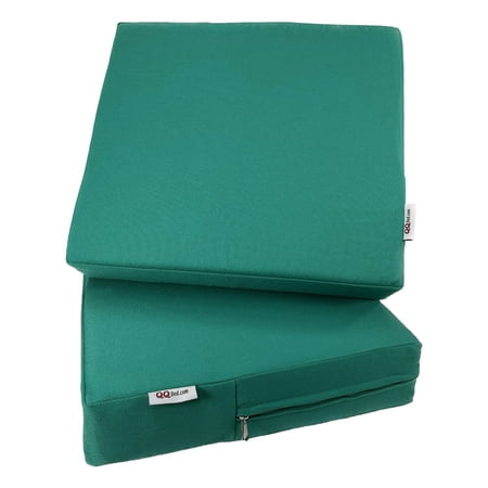 4 Pack Peacock Water-resistant Covers 24"x22"x4" for Outdoor Patio Seat Cushions