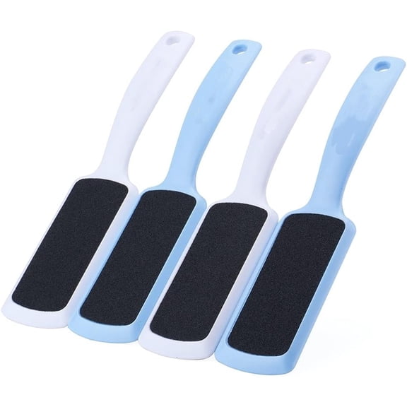 4-Pack Pedicure Foot File and Callus Remover, Extra Large Foot Rasp for Dead Skin, Heavy-Duty Foot Scrubber for Men and Women, Home Pedicure Tools for Heels and Feet
