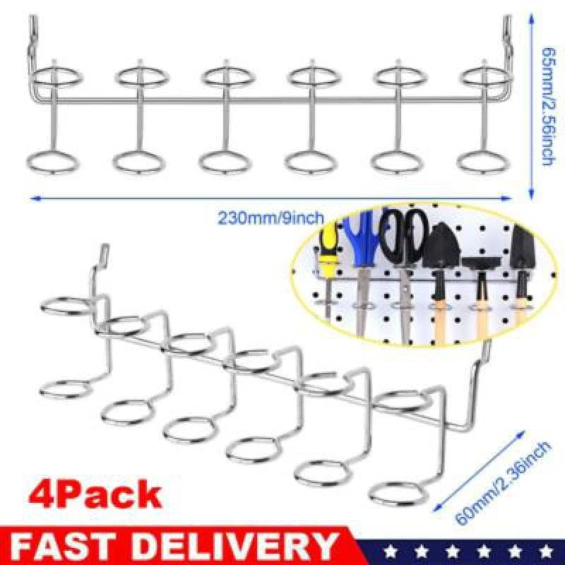 4 Pack Pegboard Hook Assortment Kit Storage Shop Garage Organizing Tools Hanger