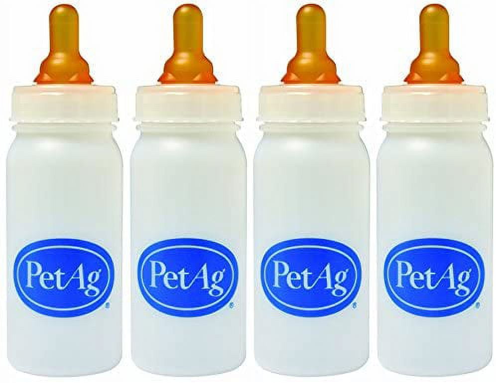 (4 Pack) PetAg Nurser Bottles, 4Ounce