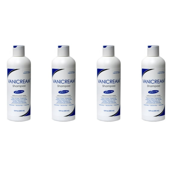 4 Pack - Pharmaceutical Specialties Free and Clear Shampoo 12 oz. Each
