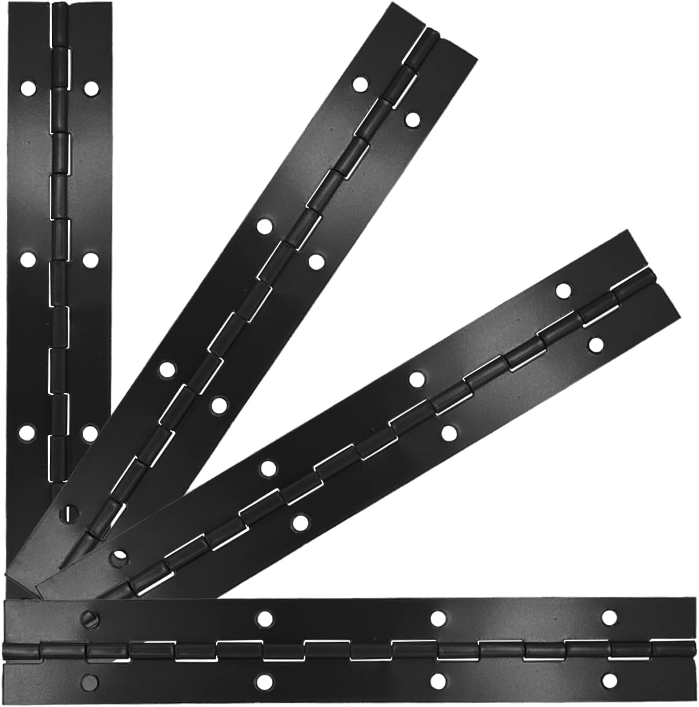 4 Pack Piano Hinge for Black Stainless Steel Continuous