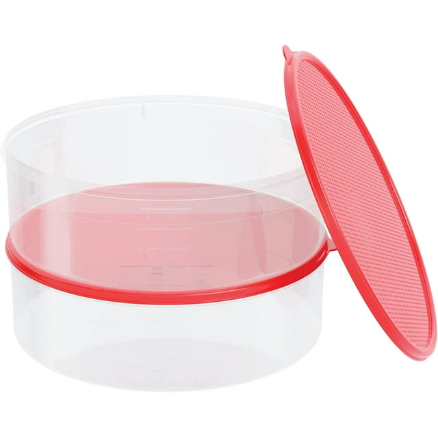 4 Pack Pie Carrier Cake Storage Container With Lid 10.5" Large Round Plastic Cupcake