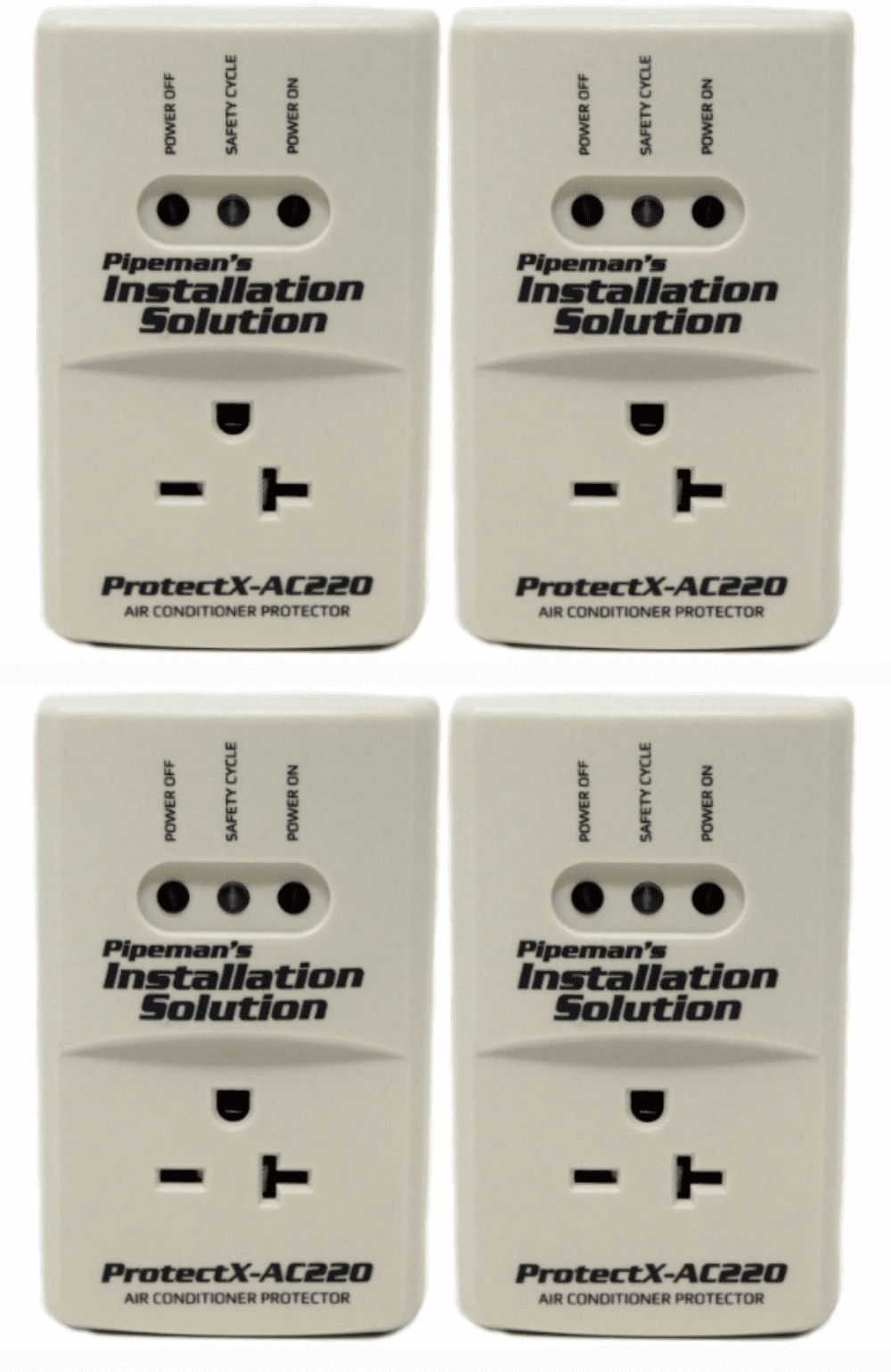 4 Pack Pipeman's Installation Solution AC 220v Surge Brownout Voltage Protector 3600 Watts