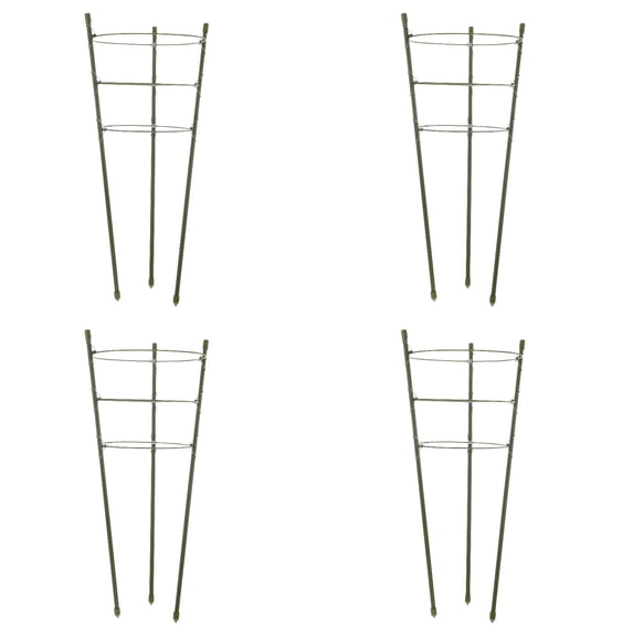 4 Pack Plant Support Cages Tomato Cage for Garden- Plant Cages Adjustable Rings, Tomato Plant Support Stakes for Pots, Peppers, Cucumbers and Flowers