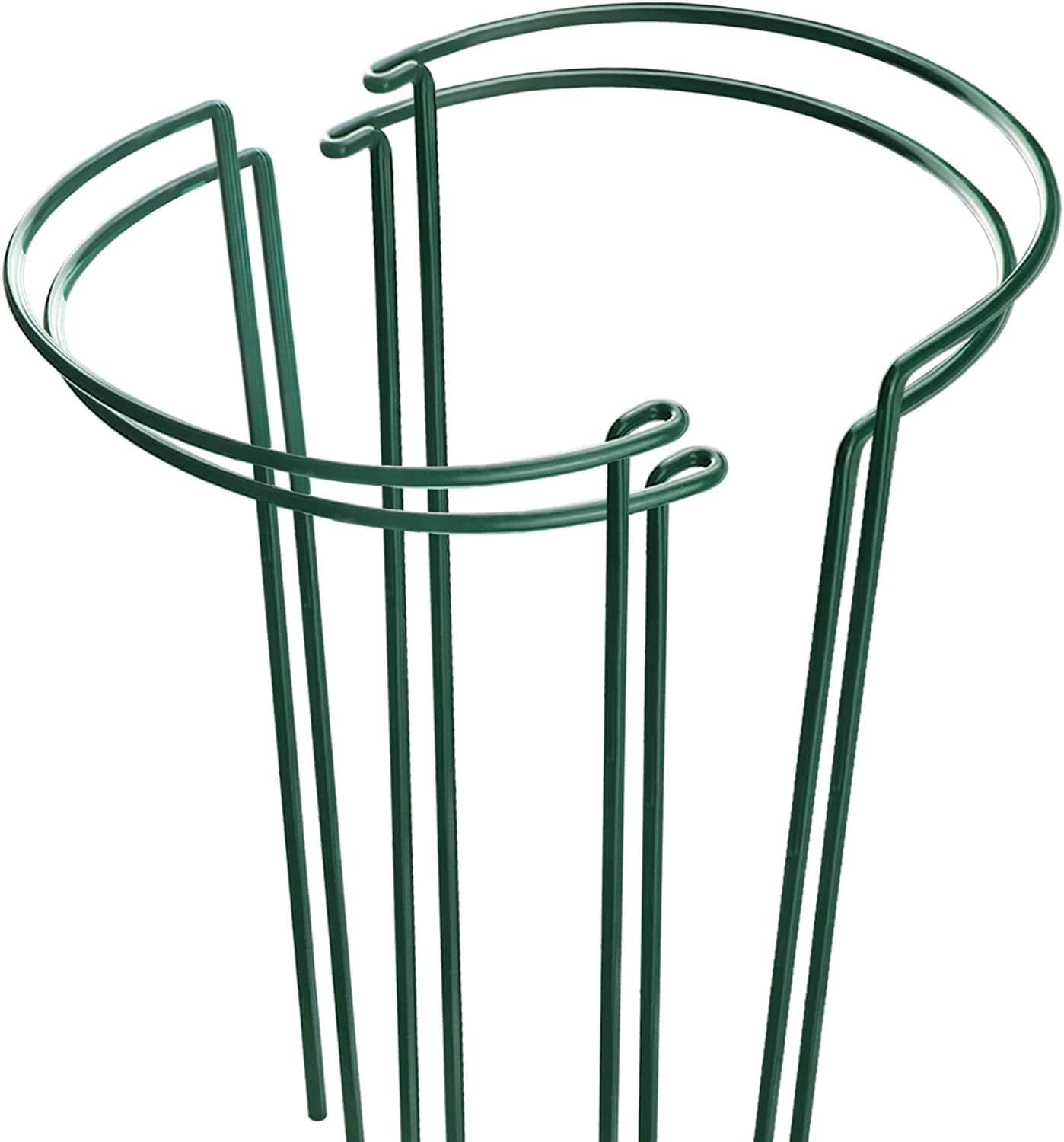 4 Pack Plant Support Stakes, Half Round Metal Garden Plant Stake Indoor