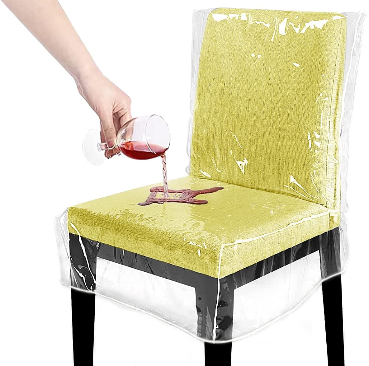 Clear Plastic Chair Dining Chair Storage Covers Pack Plastic Chair