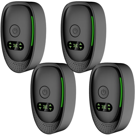 4 Pack Plug In Air Purifier, Negative Air Ionizer for Home, Air Freshener Odor Reducer Portable Air Purifiers for Odor, Dust, Smoke, Pets Smell-Black