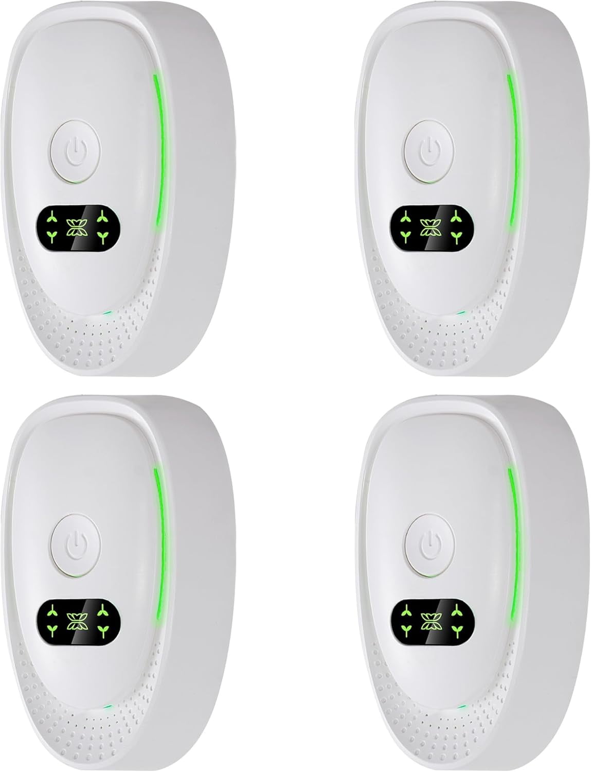 4 Pack Plug In Air Purifier, Negative Air Ionizer for Home, Air Freshener Odor Reducer Portable Air Purifiers for Odor, Dust, Smoke, Pets Smell-White