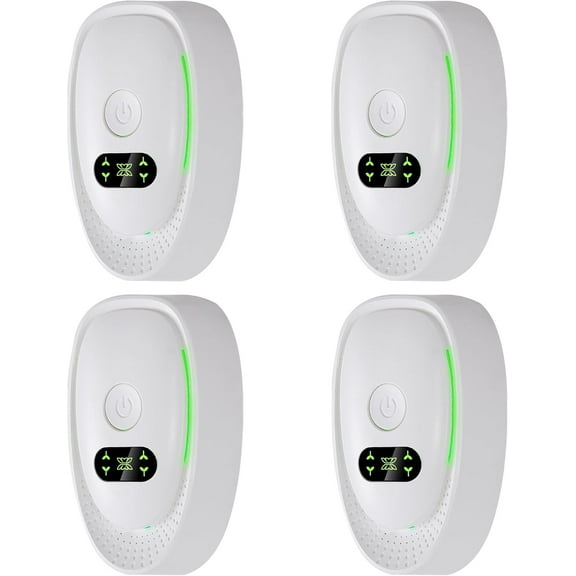 4 Pack Plug In Air Purifier, Negative Air Ionizer for Home, Air Freshener Odor Reducer Portable Air Purifiers for Odor, Dust, Smoke, Pets Smell-White