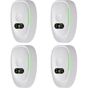 4 Pack Plug In Air Purifier, Negative Air Ionizer for Home, Air Freshener Odor Reducer Portable Air Purifiers for Odor, Dust, Smoke, Pets Smell-White