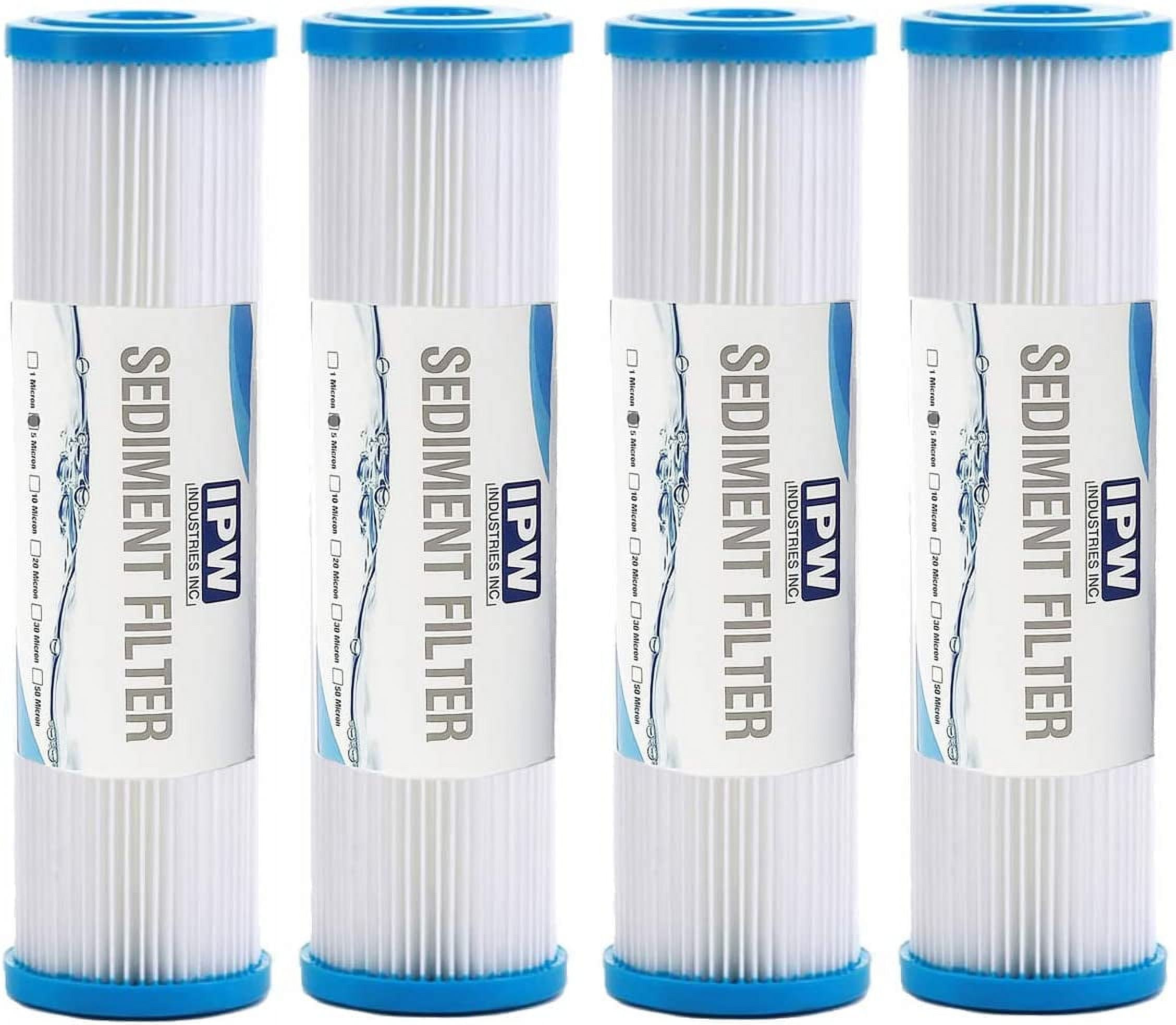  4Pack Plumber W20CLA 5Micron Sediment Filter Replacement for Whole