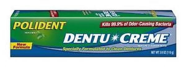 4 Pack Polident Dentu Creme Denture Toothpaste 3.9 Oz Each