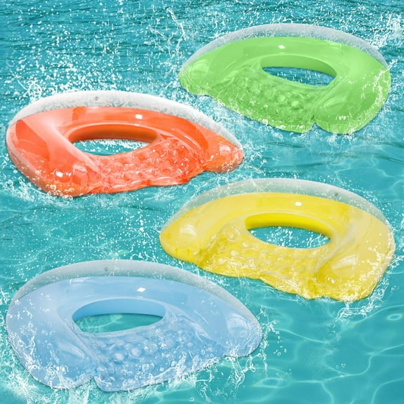 4 Pack Pool Floats Adult,  Minimalist Design Pool Chair Float, 46"X36" Mood-Boosting Colors, Drifter, Chair, Hammock 3-in-1 Inflatable Pool Toys for Pool Party, Lake, River, Sea, Outdoor