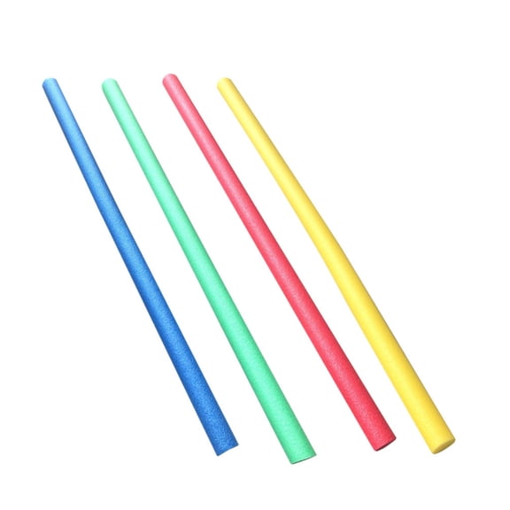 4 Pack Pool Foam Noodles, Hollow Float Sticks for Swim Support and Water Fun, Lightweight EVA Buoyancy Aid, Fast Drying, Multi-Color Set