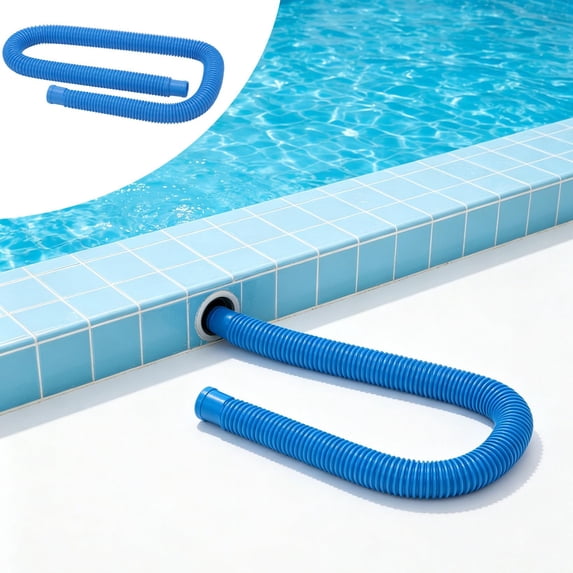 4 Pack Pool Hoses for Above Ground Pools 1.25" x 39" Replacement Pool Pumps Hose Filter Pumps Hose with 8 Metal Clamps for Swimming Pools Filter Pump
