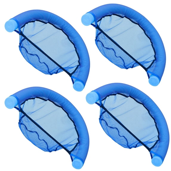 4 Pack Pool Noodle Floating Chair, Comfortable Mesh Noodle Sling, Relaxing Lounge Chair for Travel Pool Party Summer Water Fun, One Size fits All (Noodle Not Included)