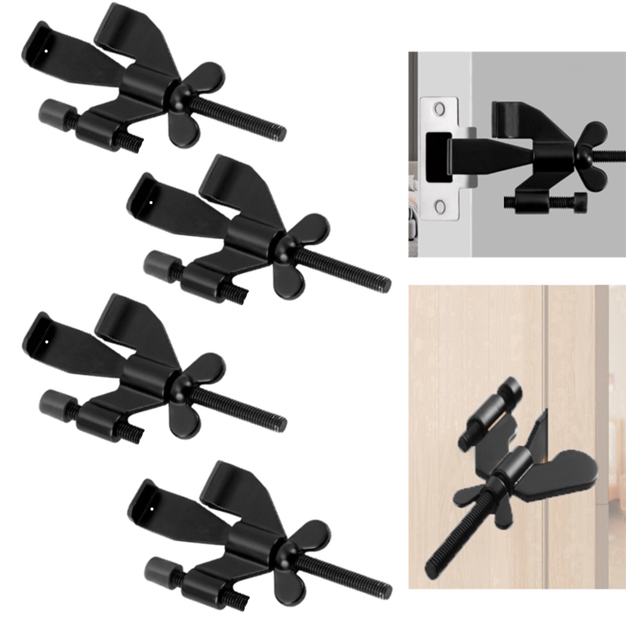 4-Pack Portable Door Locks, Adjustable Travel Locks for Hotel ...