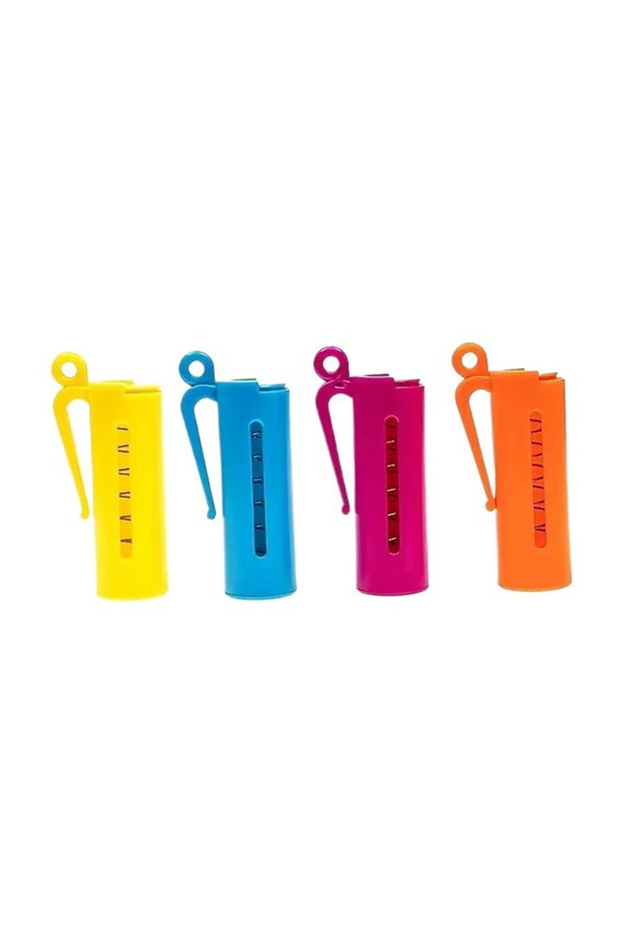 4 Pack Portable Keychain Mini Coin Purse Pocket Saving Container for Holiday Gifts
