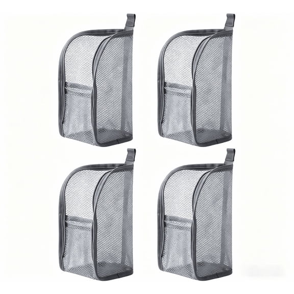 4 Pack Portable Standing Travel Toiletry Bag, EVA Mesh Waterproof Cosmetic Pouch Travel Essentials