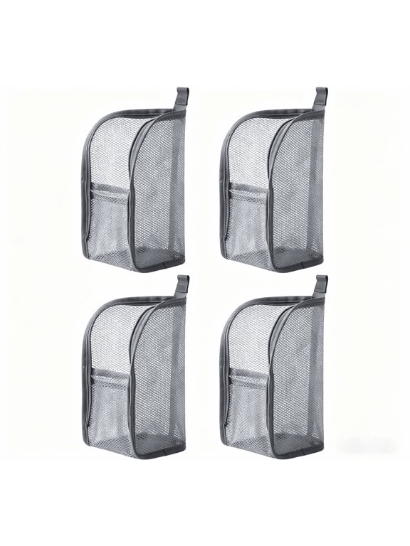 4 Pack Portable Standing Travel Toiletry Bag, EVA Mesh Waterproof Cosmetic Pouch Travel Essentials