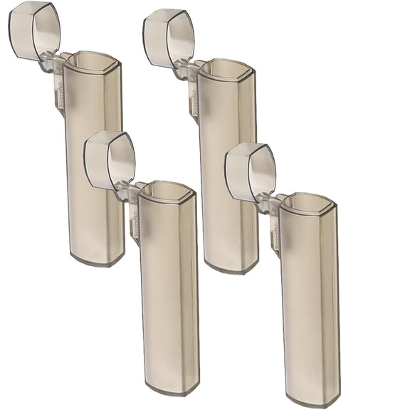 4 Pack Portable Toothpick Holder, Mini Plastic Toothpick Dispenser with Lid, Pocket Size Toothpick Case for Travel, Home, Outdoor Use