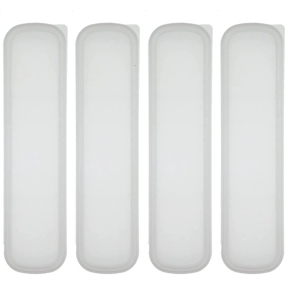 4 Pack Portable Travel Tableware Storage Box Case for Cutlery Kit (Transparent)