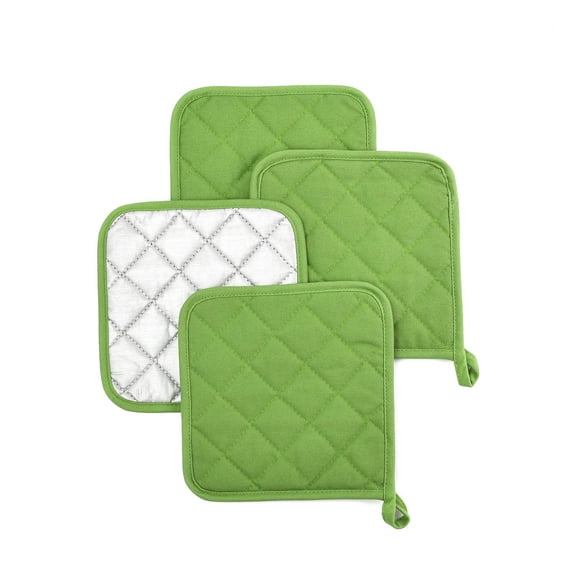 4 Pack Pot Holders for Kitchen, Resistant Clearance Pot Holders Sets, Oven Hot Pads for Kitchen, Cloth Pot Holders for Cooking