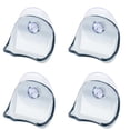 thumbnail image 1 of 4 Pack Powerful Vacuum Suction Cup Hooks Adhesive Shaver Holder for Bathroom Kitchen, Plastic, 1 of 5