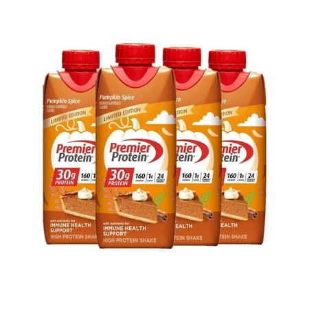 4 Pack | Premier Protein 30g High Protein Shake, Pumpkin Spice 11 fl. oz.