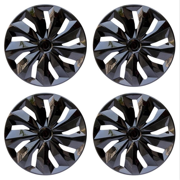 (4-Pack) Premium 15" Wheel Rim Cover Hubcaps OEM Style Replacement Snap On Car Truck SUV Hub Cap - 15 Inch Set