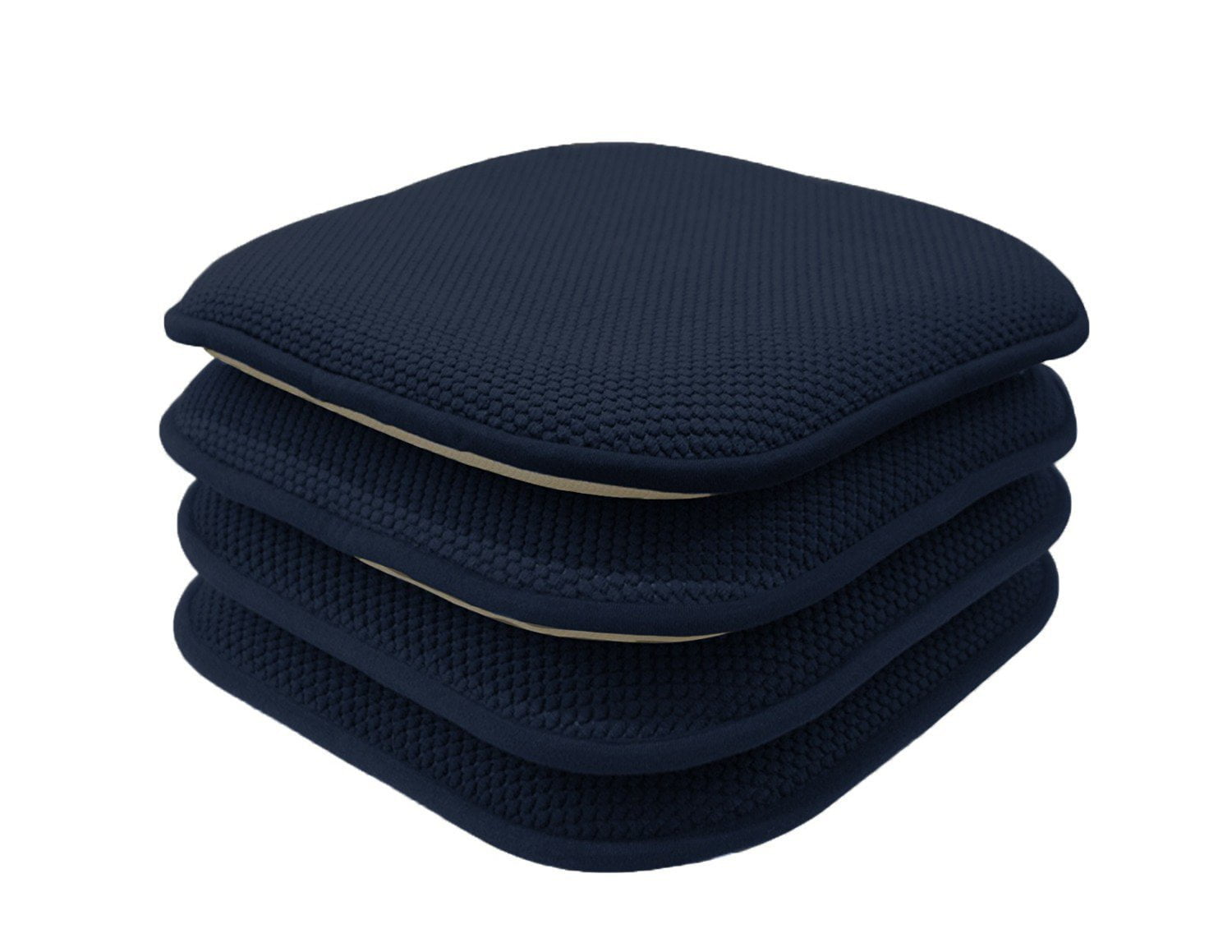 4 Pack GoodGram Kitchen Dining Room Seat Premium Memory Foam Non Slip Chair Cushions Burgundy Walmart