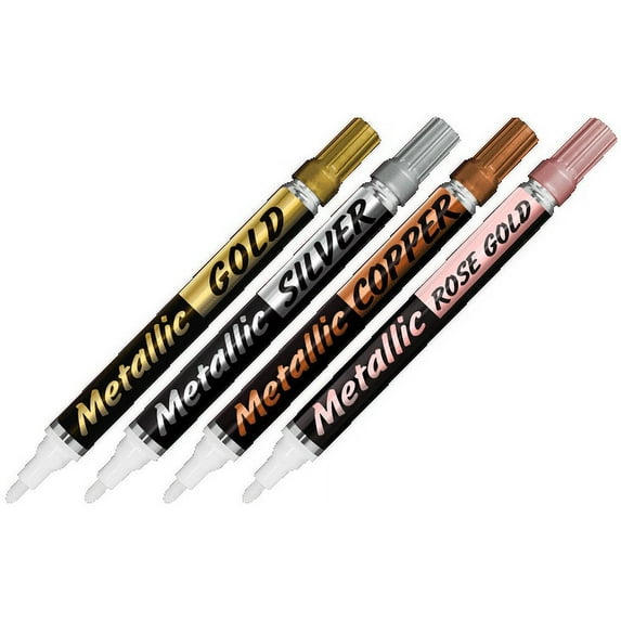 4-Pack Premium Metallic Paint Markers
