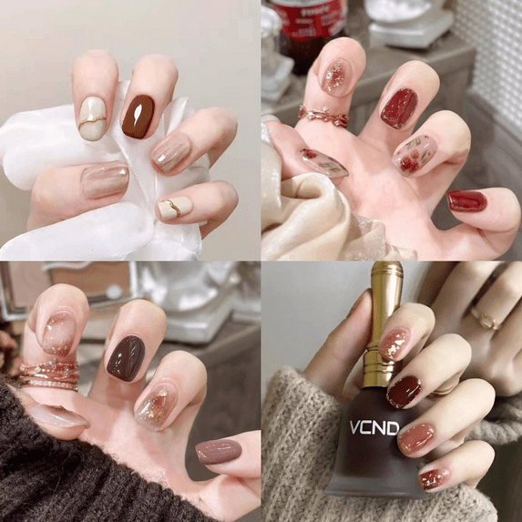 4-Pack Press on Nails - 96 Pieces Long-Wear, Glossy Finish, Quick Stick, No Glue Needed, Perfect for Dance, Party, Daily Wear, Fashionable Nail Art for Women/Girls