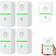 4 Pack Pro Power Saver Stop Watt Energy Saving Device, Household Power Saver, Stopwatt Energy Saving Plug in Devices- for Household Stable Voltage High Efficiency Energy Savers 90V-250V