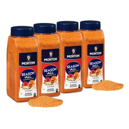 4 Pack | Product of Morton Season-All Seasoned Salt Ounce 35 Ounce
