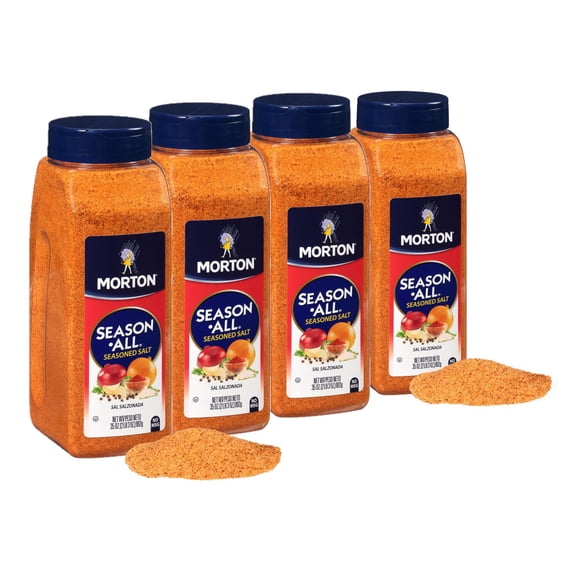 4 Pack | Product of Morton Season-All Seasoned Salt Ounce 35 Ounce