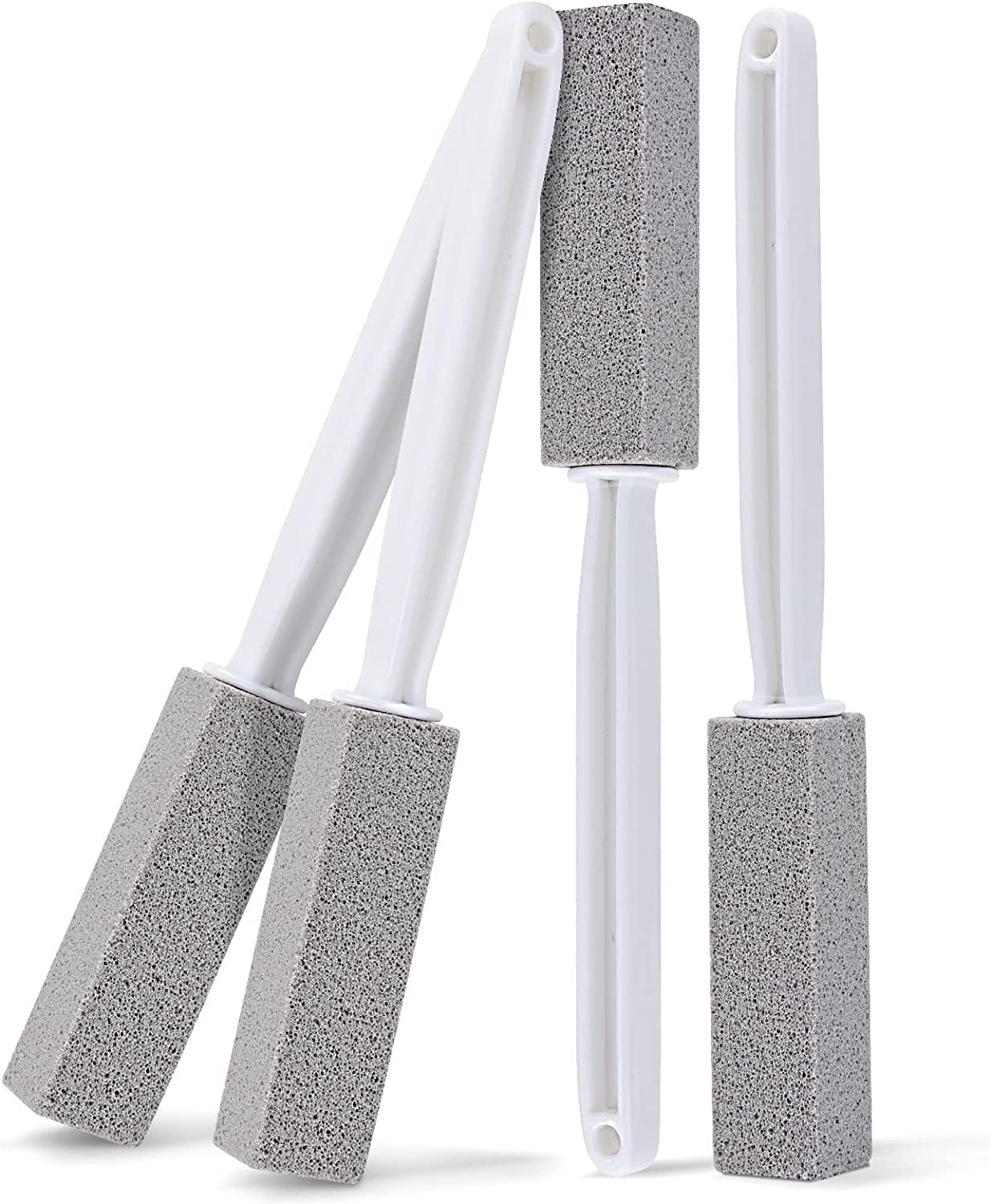 4 Pack Pumice Stone for Toilet Cleaning with Extra Long Handle, Pumice