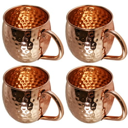 Moscow Mule Copper Mugs Set by Copper Mules – HandCrafted - Smooth Fin
