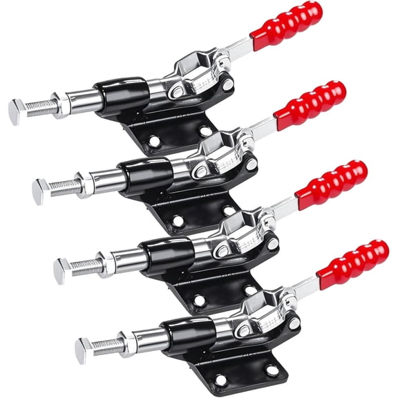 4 Pack Push Pull Adjustable Toggle Clamp, 500 lbs Holding Capacity, Quick Release Hand Tool for Woodworking Jigs, GH-305C Toggle Latch, Stroke Clamp for Welding, 32 MM