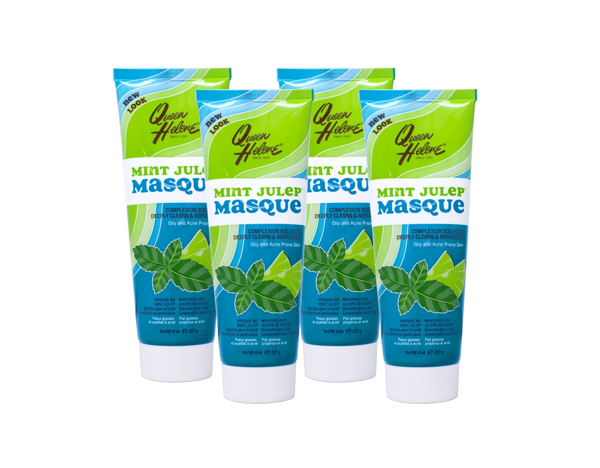 4 Pack - QUEEN HELENE Mint Julep Masque, Deep Cleansing Complexion